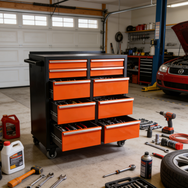 [New Show]Tool Cabinet | Steel Tool Storage Cabinet With Drawers And Wheels