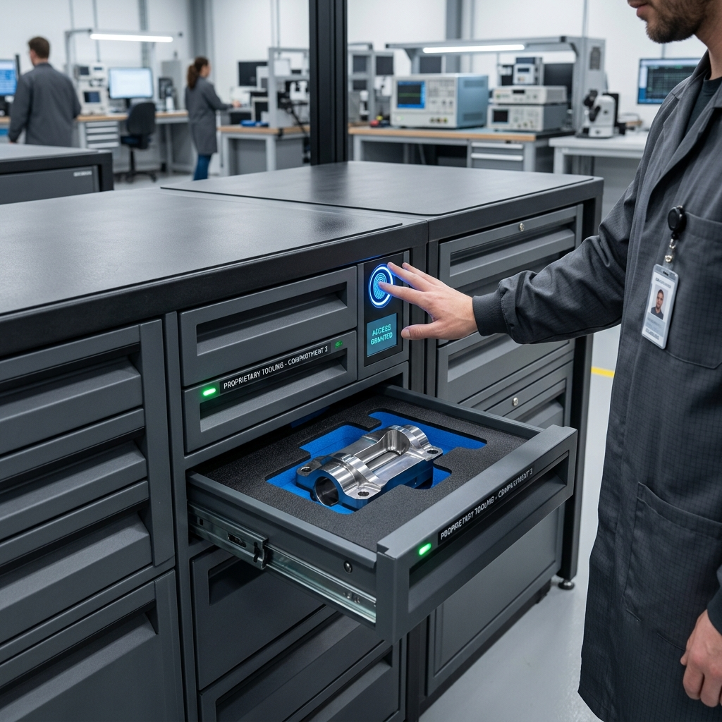 The Physical Firewall: Why Your Tool Storage Strategy is Critical to Protecting Manufacturing Intellectual Property
