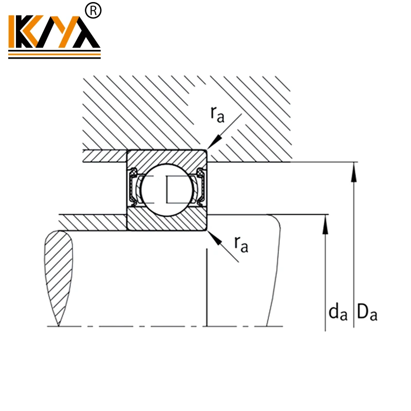 Open deep groove ball bearing