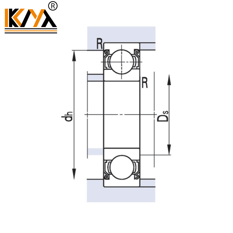 2RS deep groove ball bearing