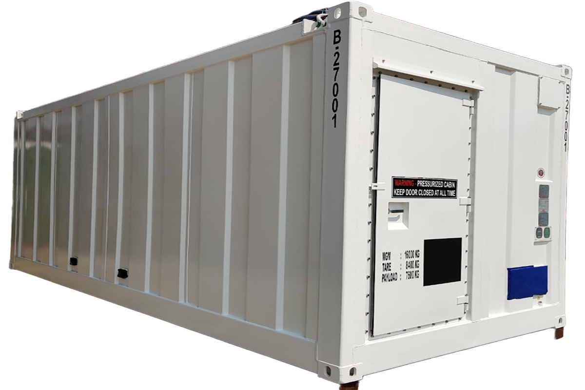 DNV 2.7-1 / DNV 2.7-2 Winner Offshore Pressurized Container Cabin  configuration requirements