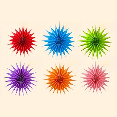 Red Star Paper Fan