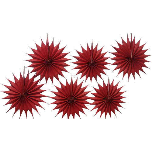 Red Star Paper Fan