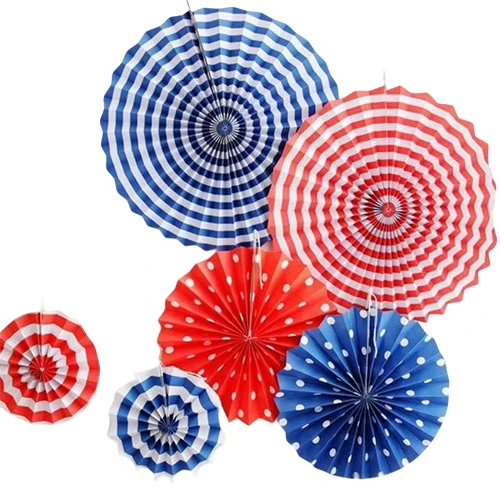 Rainbow Paper Fan
