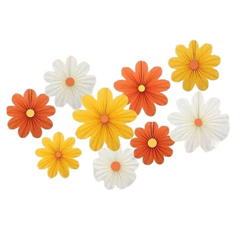 Sunflower Paper Fan