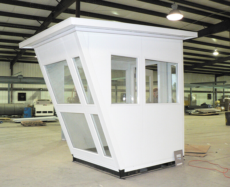 Durable steel structure integrated security duty room toll booth guard room