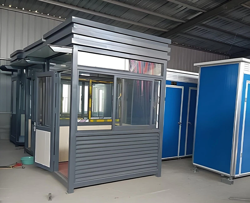 Stainless steel security booth