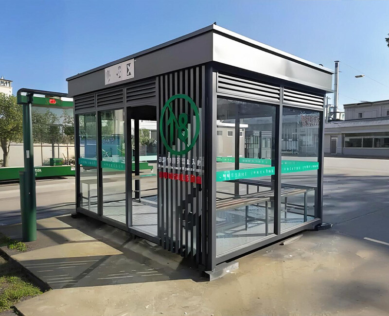 Prefabricated outdoor smoking booths