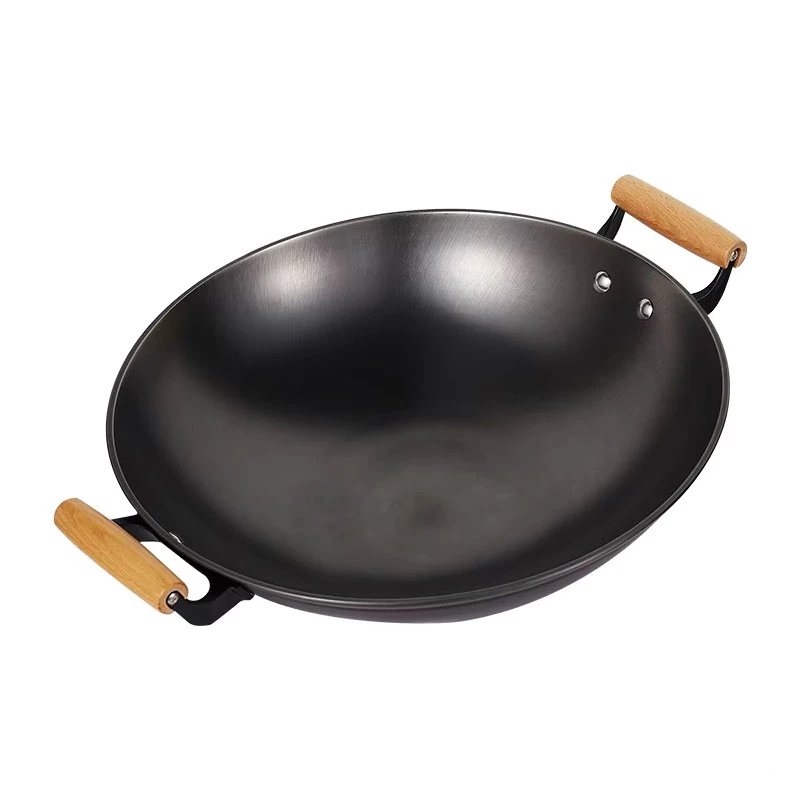 Iron pot with two handles