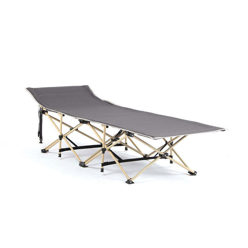 Customizable comfortable lightweight steel tube ten-leg folding camping bed