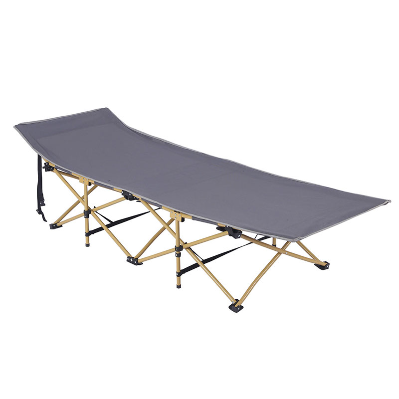 Customizable comfortable lightweight steel tube ten-leg folding camping bed