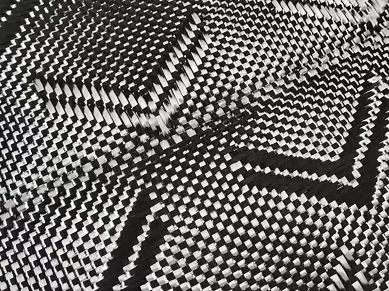 High Quality Jacquard Carbon Fiber Fabric Black Special Shape Fibre Carbon Cloth Airplane X-Shaped Carbon Fiber Fabric