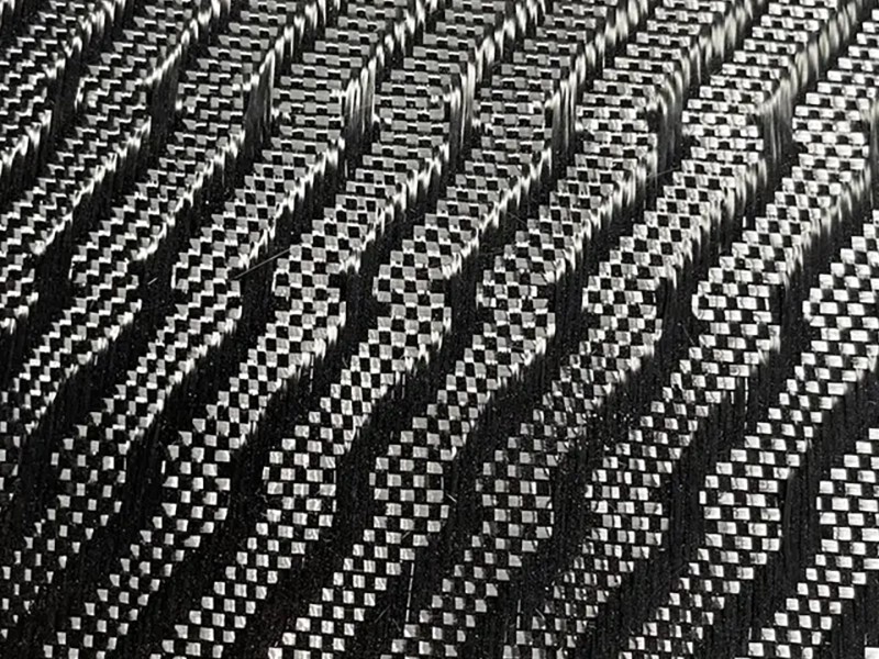 High Strength Jacquard Carbon Fiber Fabric Square Shape Lightning Checkerboard Pattern Carbon Fiber Cloth Special Design Carbon