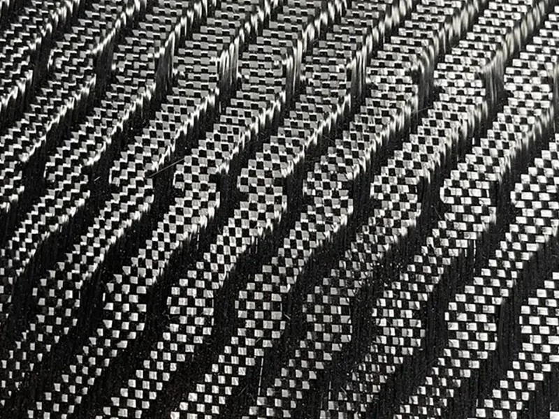 High Strength Jacquard Carbon Fiber Fabric Square Shape Lightning Checkerboard Pattern Carbon Fiber Cloth Special Design Carbon