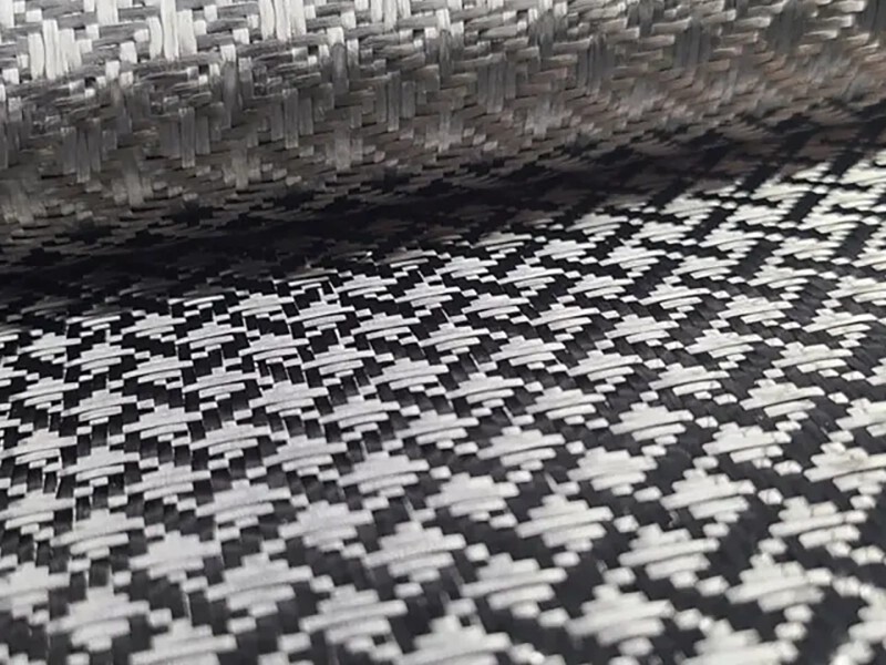 Various Patterns Carbon Fiber Jacquard Fabric Honeycomb Airplane Shape Carbon Fiber Fabric Special Design Carbon Fibre Cloth