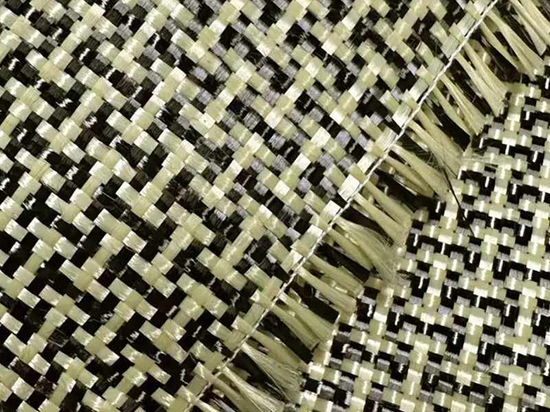 H-shape Dog Bone New Style Carbon Aramid Mixed Jacquard Fabric Manufacturing Stabilize Carbon Aramid Hybrid Fabric