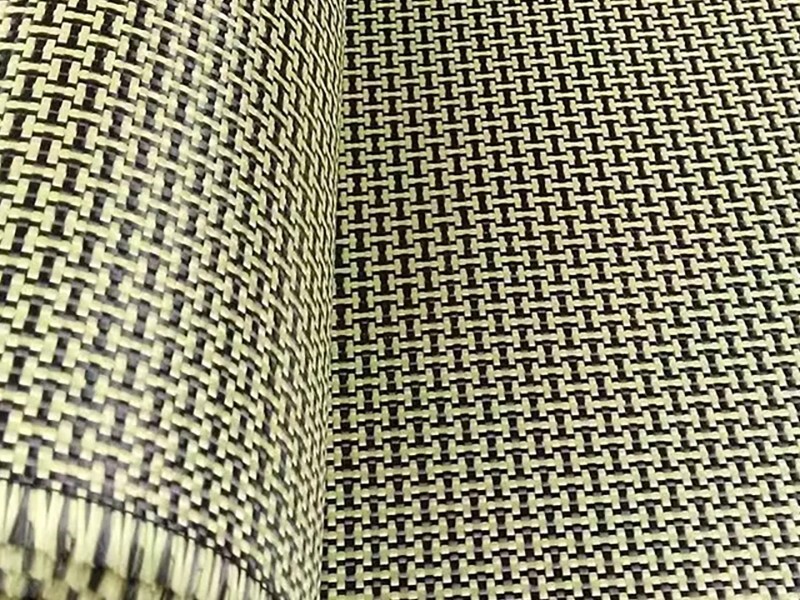 H-shape Dog Bone New Style Carbon Aramid Mixed Jacquard Fabric Manufacturing Stabilize Carbon Aramid Hybrid Fabric