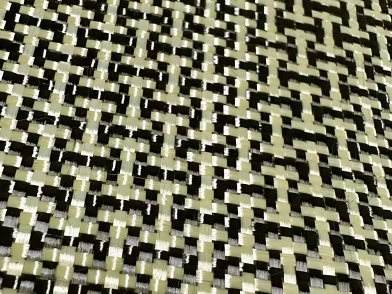 H-shape Dog Bone New Style Carbon Aramid Mixed Jacquard Fabric Manufacturing Stabilize Carbon Aramid Hybrid Fabric