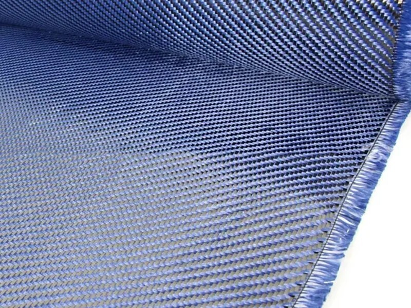 New Style Carbon Aramid Hybrid Fiber Fabric Factory Sale High Quality Blue Carbon Fiber Cloth with Cheapest Price