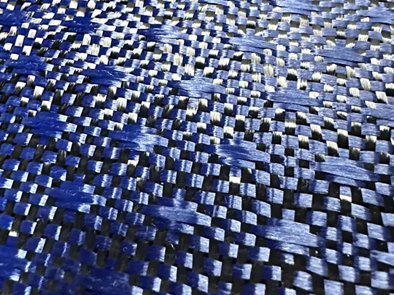 New Style Carbon Aramid Hybrid Fiber Fabric Factory Sale High Quality Blue Carbon Fiber Cloth with Cheapest Price