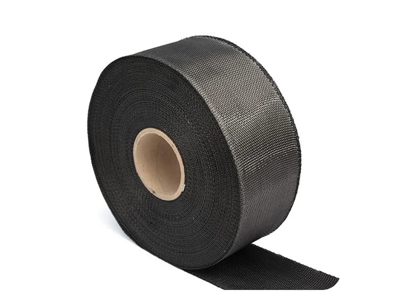 Locked Edge Black Carbon Fiber Tape Construction Use Best Quality Customizable Carbon Fiber Woven Tape