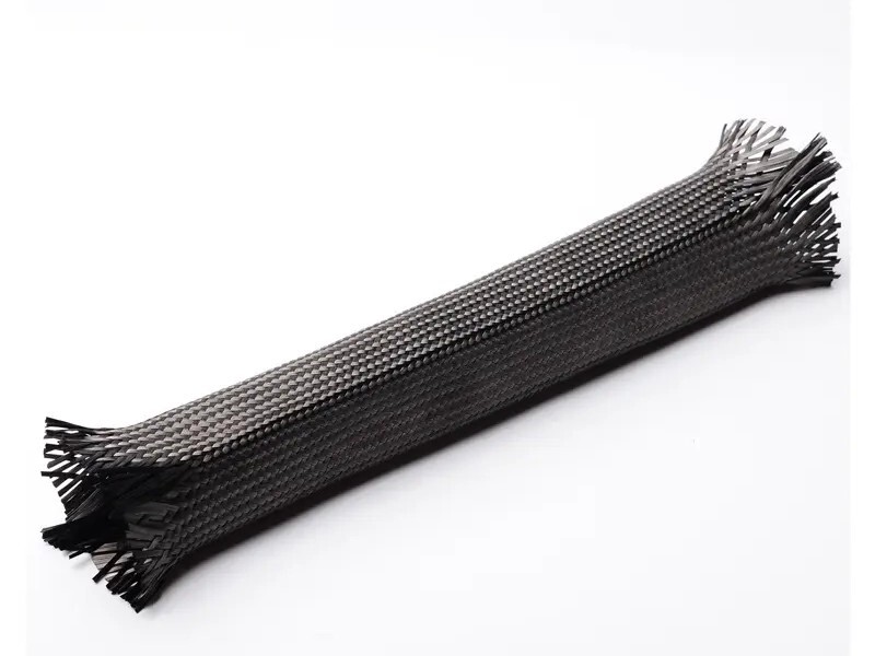 Factory Hot Sell 100% Carbon Fiber Sleeve High Quality Fireproof New Brand 12K Carbon Fiber Braided Sleeve
