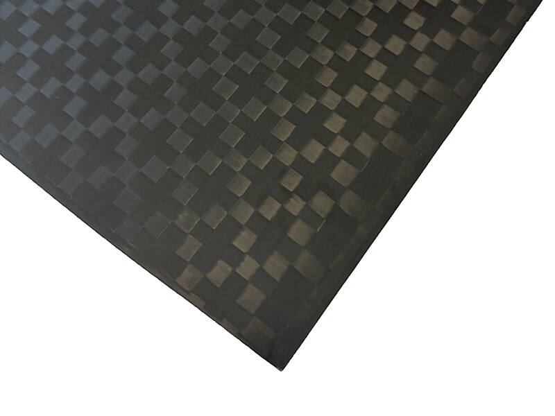 500x500x0.8mm Matte Cross Spread Tow Carbon Fiber PlatePultrusion Carbon Fiber Reinforced Polymer Plate For Building Strengthening