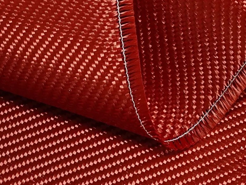 The Most Popular Red Special Color Support Customized Aramid Woven Fabric Body Protect Aramid Fabric for Clothing