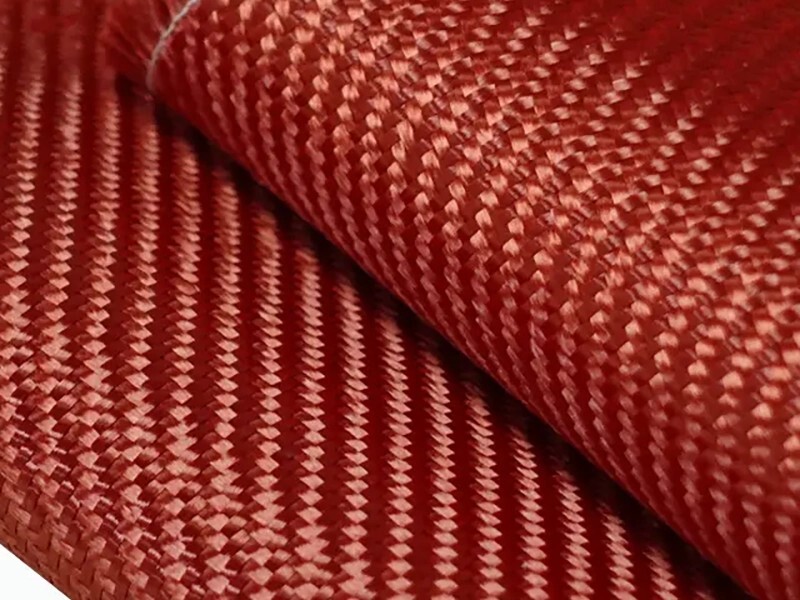 The Most Popular Red Special Color Support Customized Aramid Woven Fabric Body Protect Aramid Fabric for Clothing