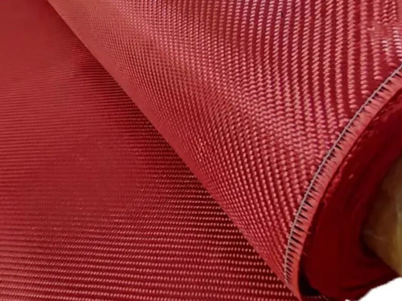 The Most Popular Red Special Color Support Customized Aramid Woven Fabric Body Protect Aramid Fabric for Clothing