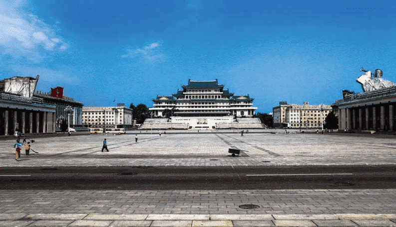 North Korea Kim Il Sung Square reinforcement project
