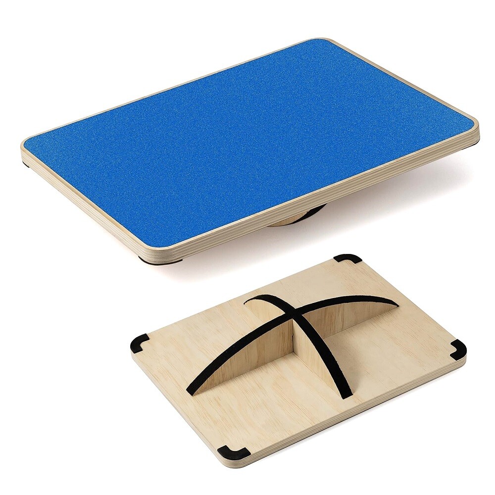 Wooden Balance Board with Cross Bottom