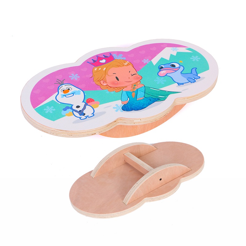 Ice Queen Pattern Wooden Balance Board
