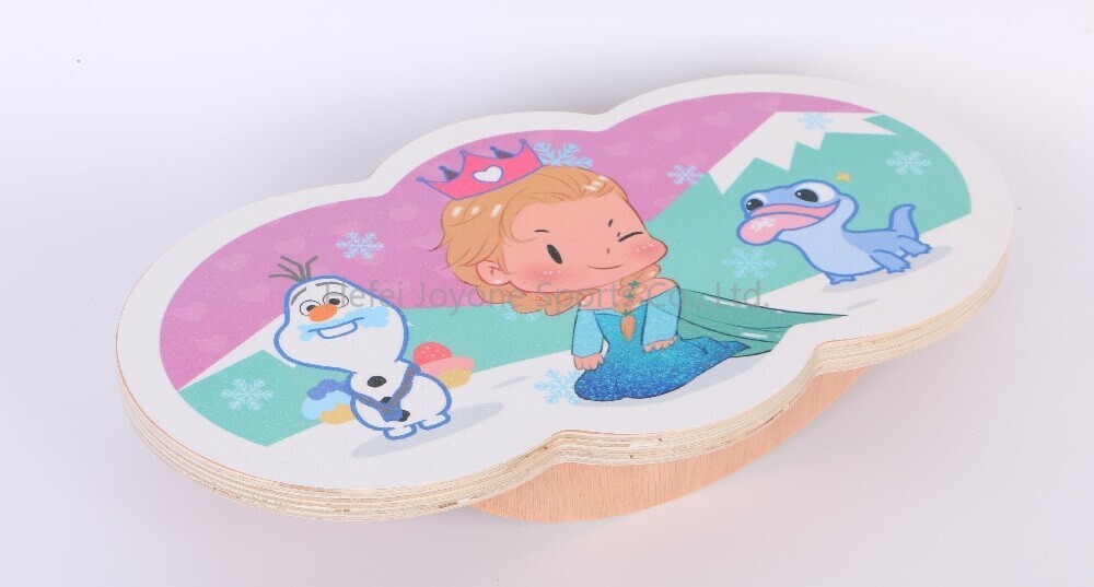 Ice Queen Pattern Wooden Balance Board