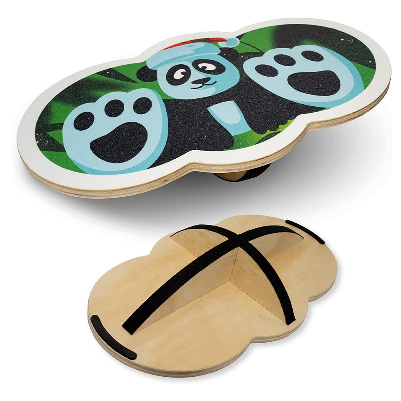 Panda Pattern Wooden Balance Board