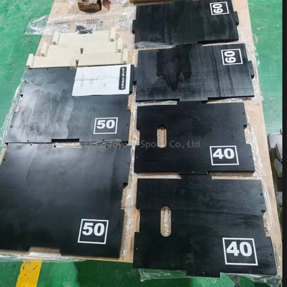 3 In 1 Black Wooden Plyometric Box