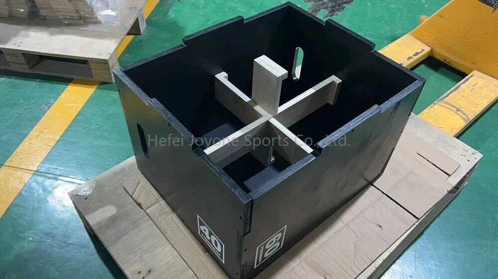3 In 1 Black Wooden Plyometric Box