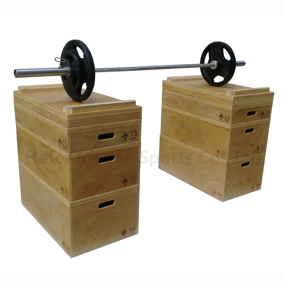 Ajustable Stacked Wooden Jerk Box