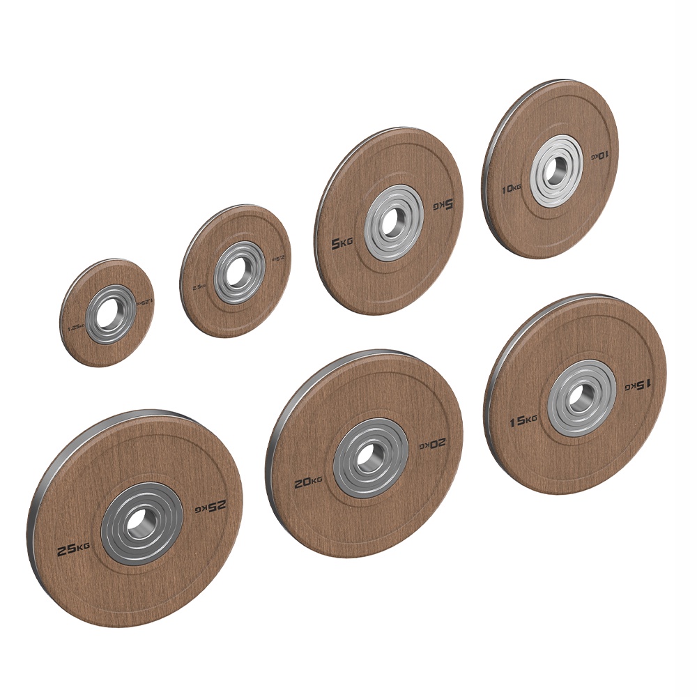 2 Inch Barbell Weightlifting Wooden Weight Plates
