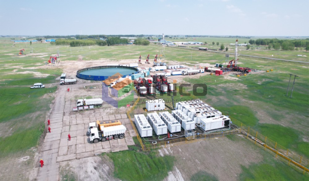 AMICO gas generator set for hydraulic fracking operations in China