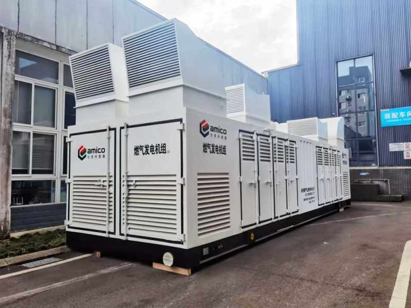 1200kW Silent type Containerized Gas Generator Set