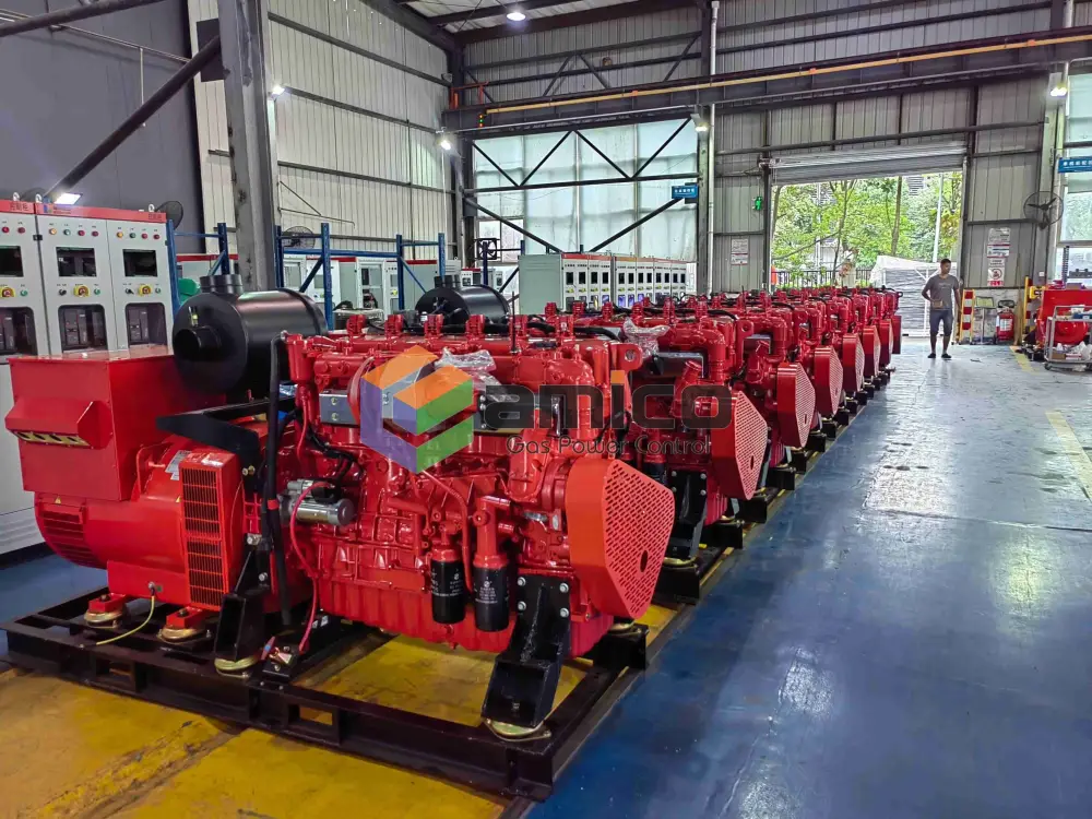 1200kW Silent type Containerized Gas Generator Set