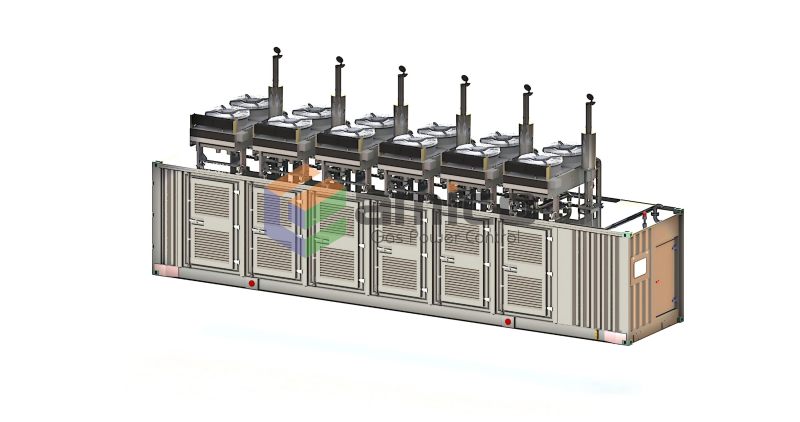 1800kW natural gas generator set