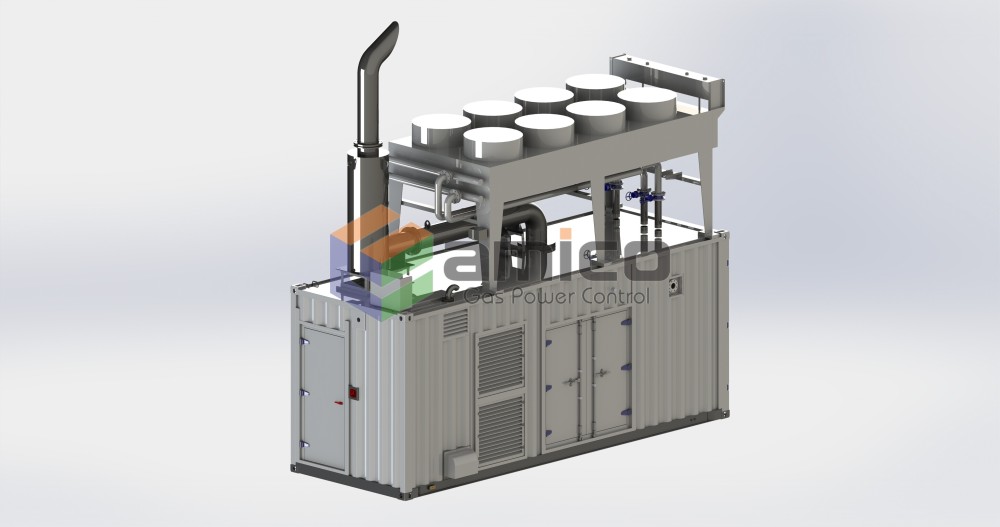 1200kW (single unit) natural gas generator set