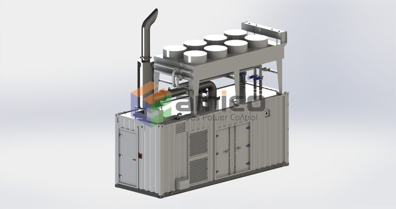 1200kW Containerized gas generator Set