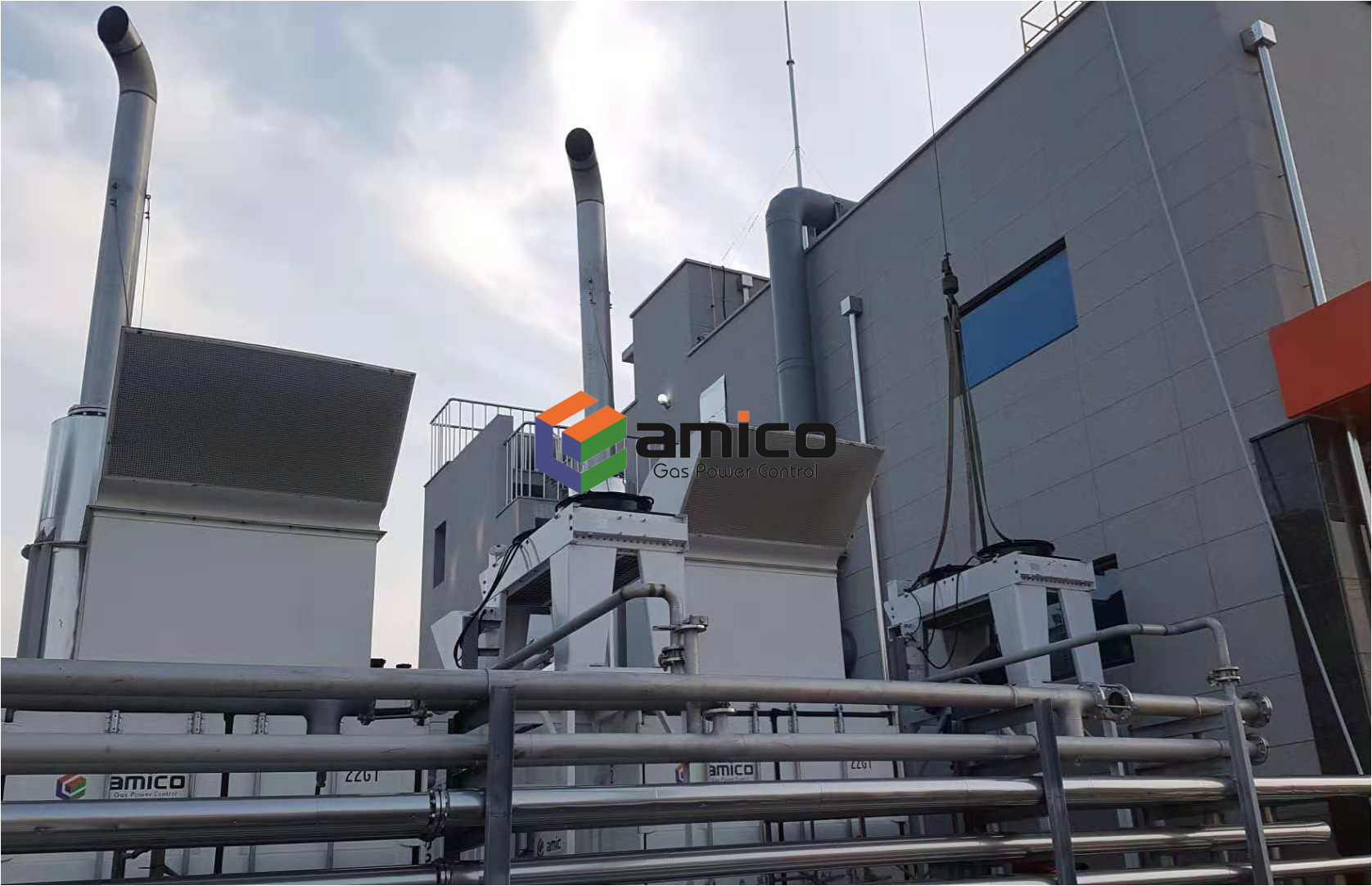 2×500kW MAN gas engine generator set