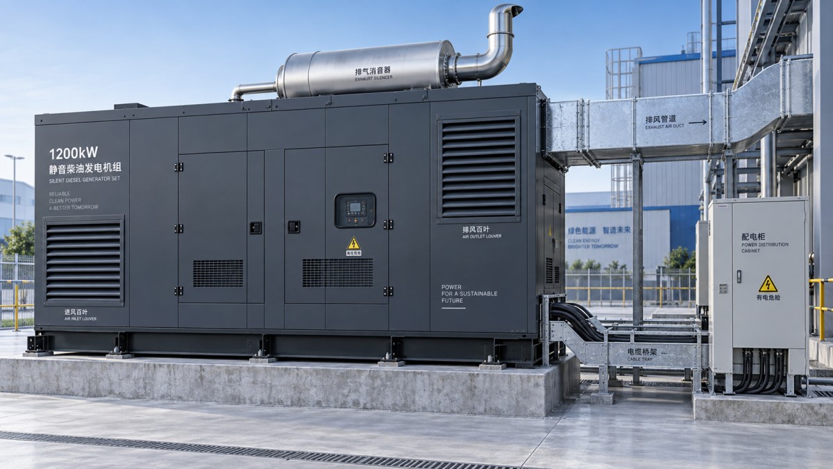 Quels facteurs déterminent le coût d'installation d'un groupe électrogène insonorisé de 1200 kW ?