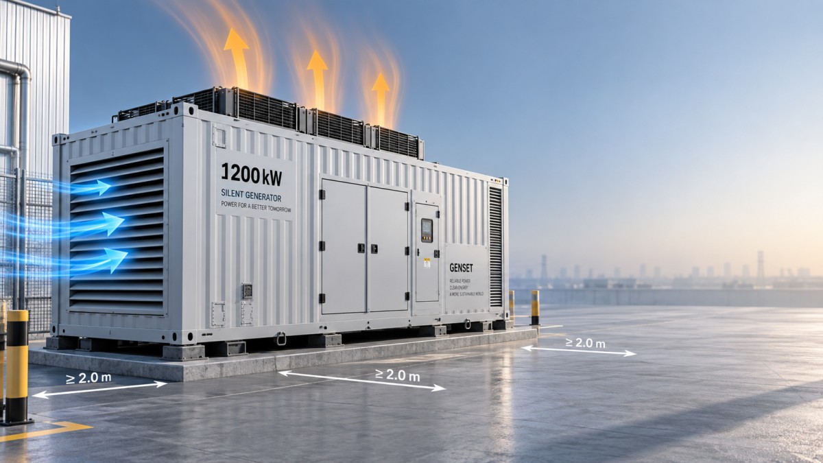 Comment prévenir la surchauffe à l’intérieur d’un capotage insonorisé de groupe électrogène de 1200 kW