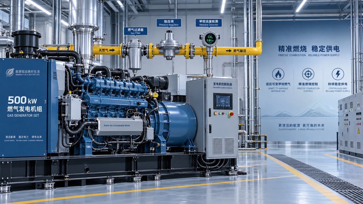 How methane variation affects a 500 kW gas generator set