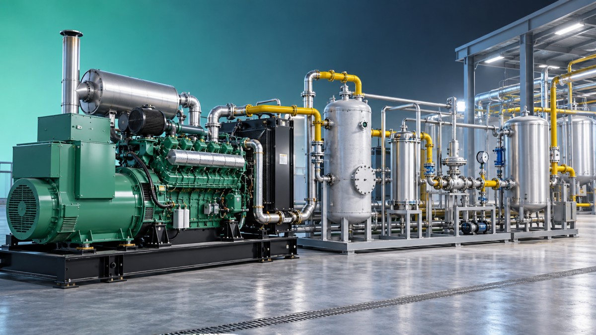Un groupe électrogène à gaz de 500 kW peut-il utiliser du biogaz traité en toute sécurité ?